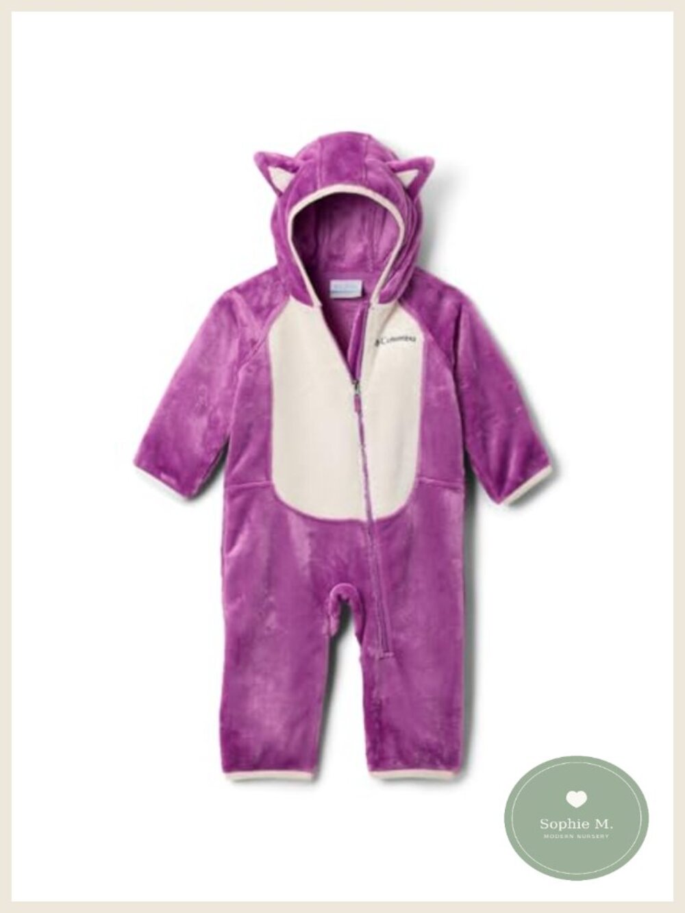 Columbia Baby Foxy Baby Sherpa Fleece Bunting Infant Snow Suit Zipper